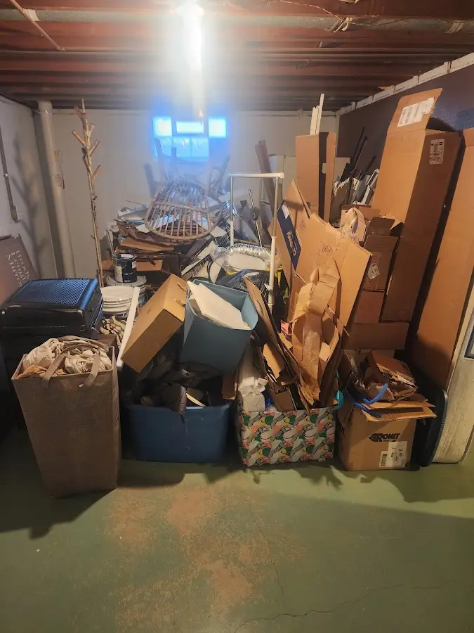 Roll-off dumpster container at job site for 2 Yard Dumpster Rental in Sunnyvale